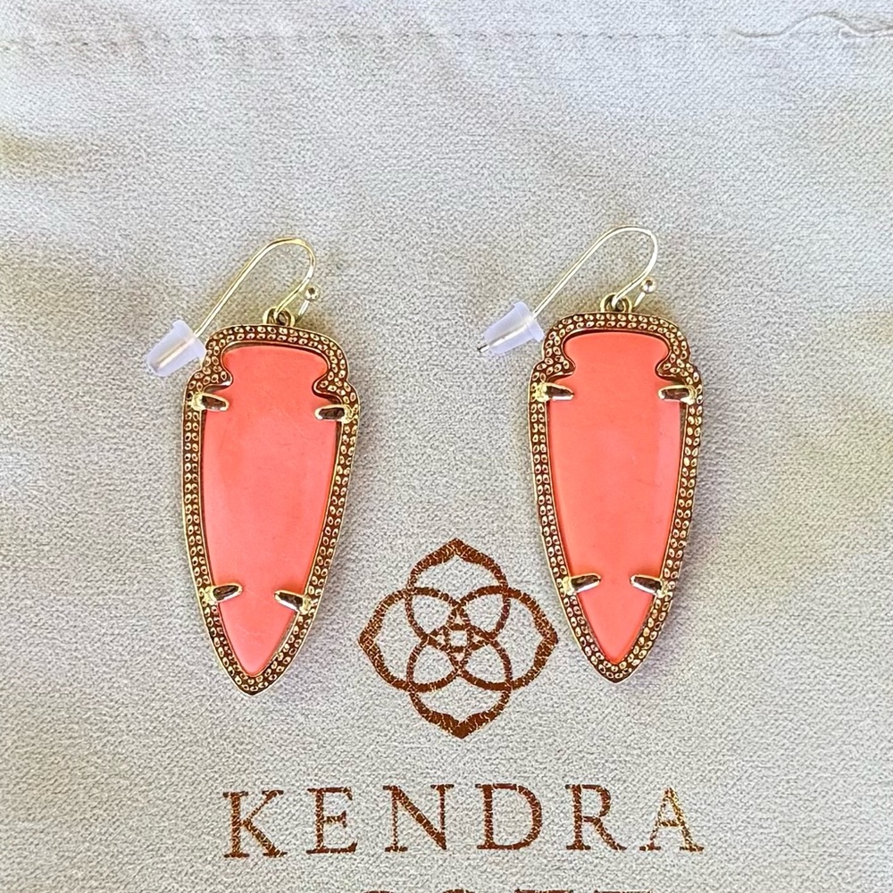 Kendra Scott Salmon Sky Drop Earrings